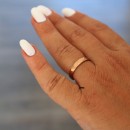 anello donna oro rosa martellato