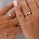 copy of Pair of Wedding Bands Stainless Steel Classic Simple 4mm Rose Gold