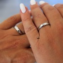 copy of Pair of Wedding Bands Stainless Steel Classic Simple 4mm Rose Gold