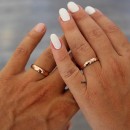 copy of Pair of Wedding Bands Stainless Steel Classic Simple 4mm Rose Gold