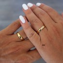 copy of Pair of Wedding Bands Stainless Steel Classic Simple 4mm Rose Gold