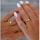 copy of Pair of Wedding Bands Stainless Steel Classic Simple 4mm Rose Gold