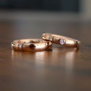 copy of Pair of Wedding Bands Stainless Steel Classic Simple 4mm Rose Gold