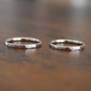 copy of Pair of Engagement Rings 2 MM Men Women Steel With Engravings