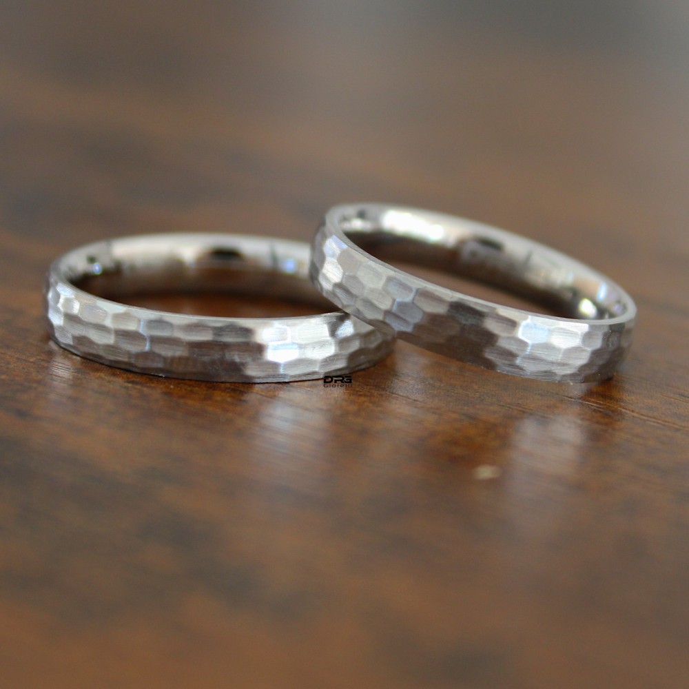 Pair of Wedding Bands Stainless Steel...