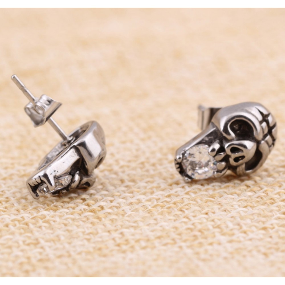 Orecchini in acciaio unisex forma...