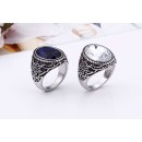 Anello Tondo Unisex Pietra