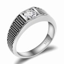 anello chevalier argento 925 con pietra