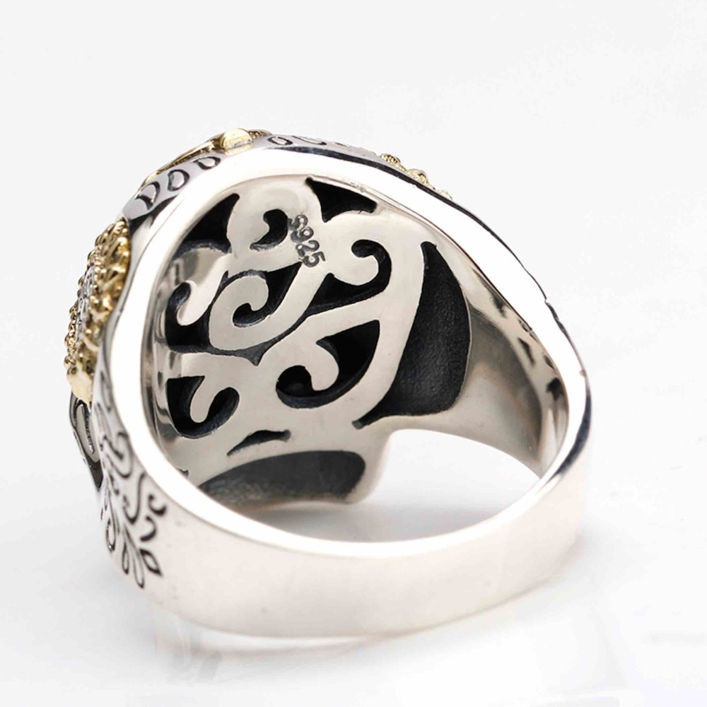 925% silver ring with custom...