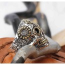 anello teschio messicano