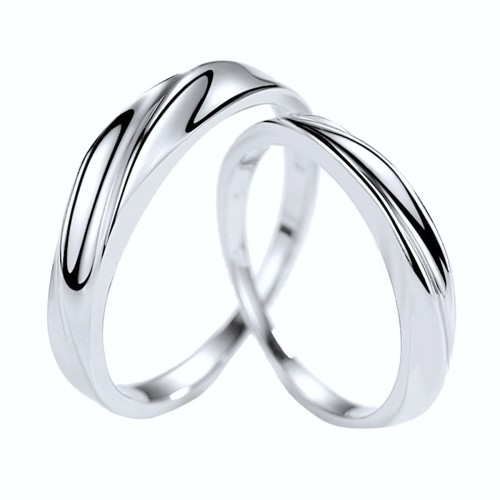 Couple Rings, 925% Silver...