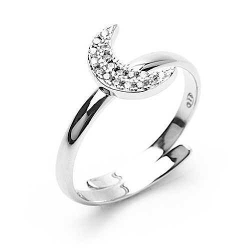 925 Silver Adjustable Moon...
