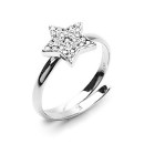 Anello Argento 925 Regolabile Stella Swarovski Elements