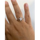 Anello Argento 925 Regolabile Stella Swarovski Elements