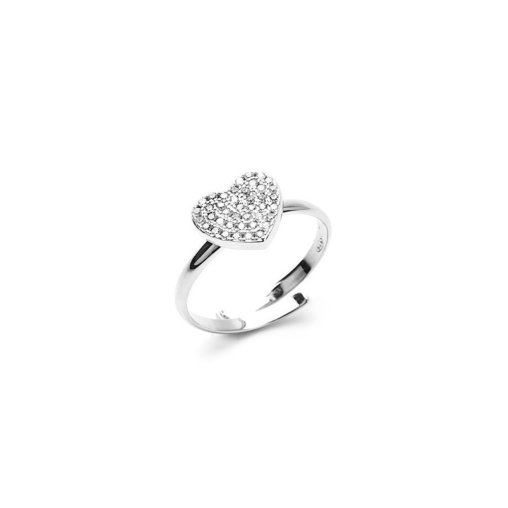 Adjustable 925 Silver Ring with...