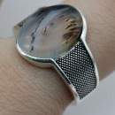 anello uomo argento 925% con pietra