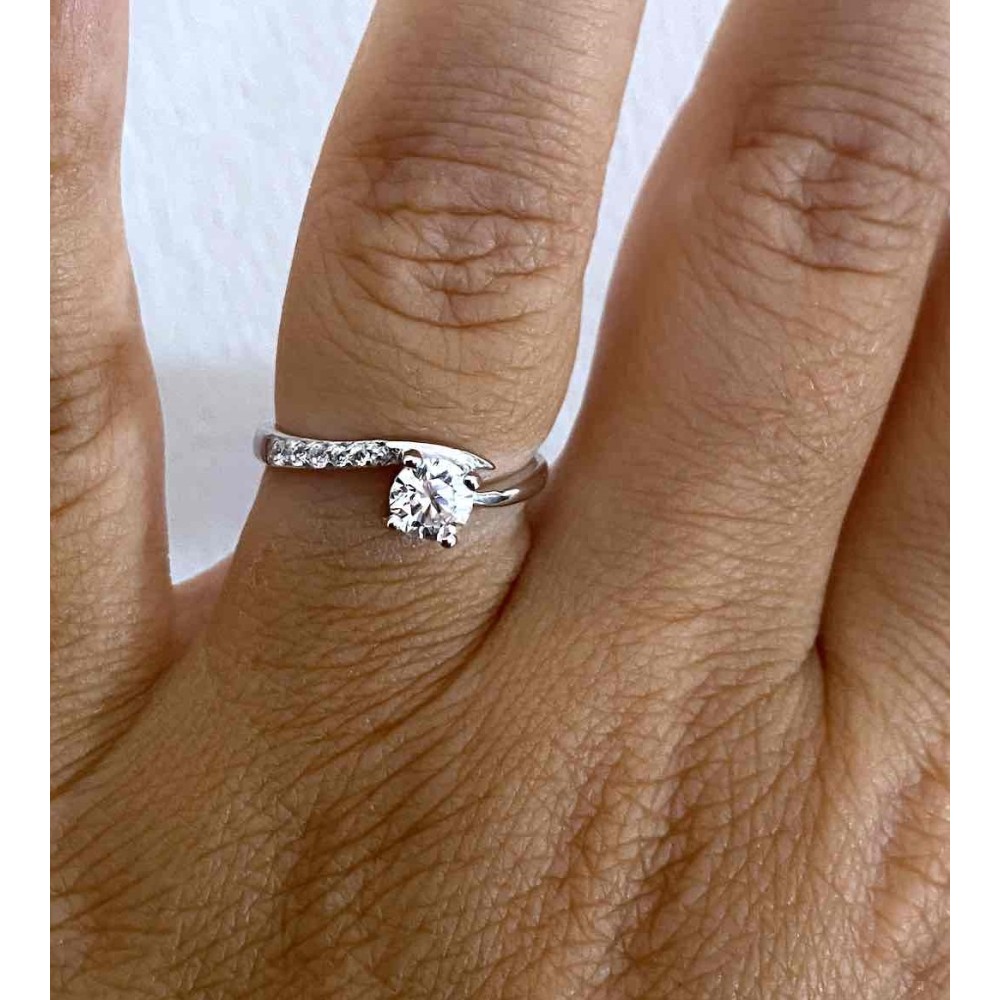 925 Sterling Silver Solitaire Ring...