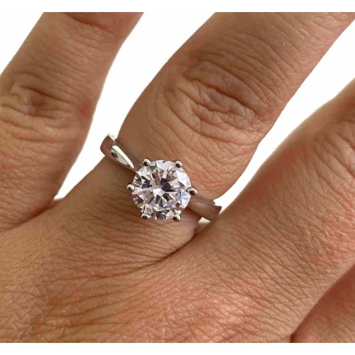 Anello Solitario in Argento... 2