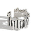 Adjustable Ring for Men and Women in 925% Silver Band