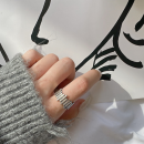 Anello Regolabile Doppio Argento