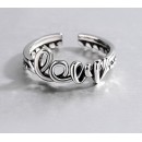 Anello in argento 925 Donna Regolabile scritta love