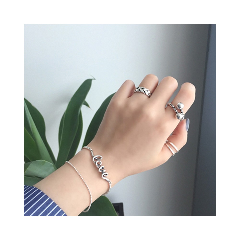 Adjustable Band Ring in 925 Sterling...