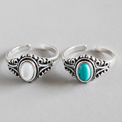 Adjustable Ring with 925...