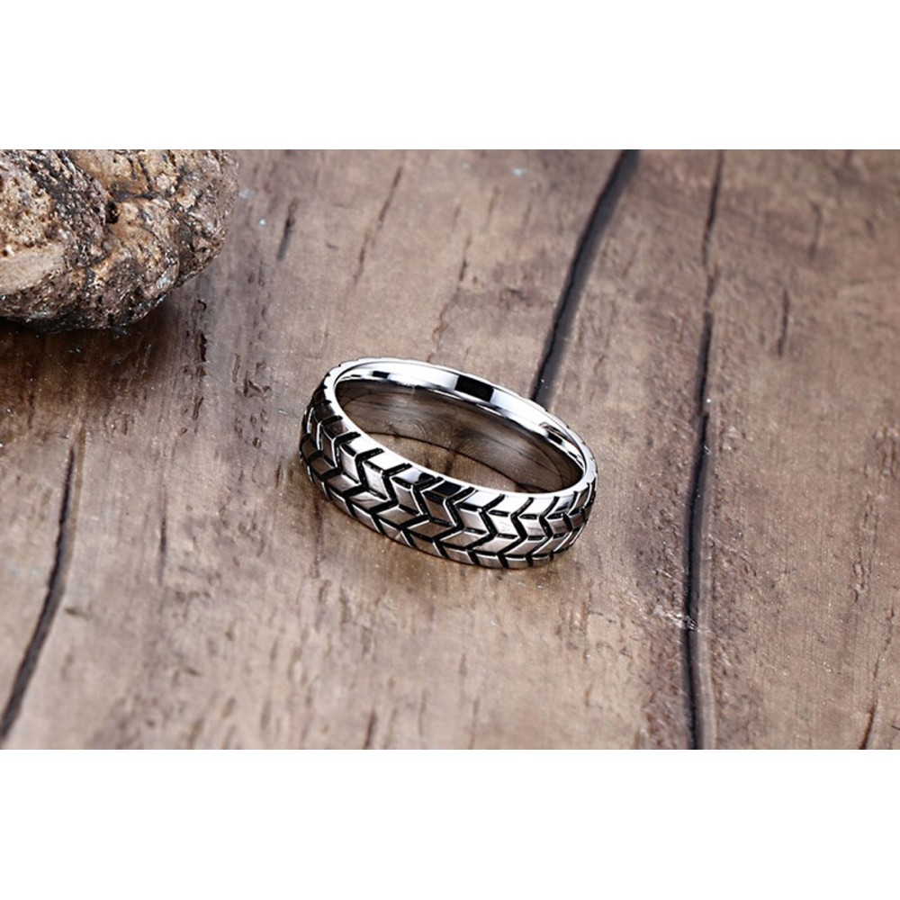 Steel Ring Unisex Band 6 mm