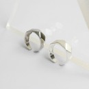 Adjustable band ring with Diamonds in 925% Silver