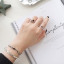 Adjustable Women's Ring in 925 Sterling Silver with Stone