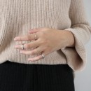 Adjustable 925 Silver Band Knuckle Ring for Men and Women