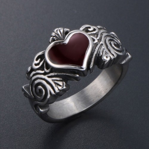 Steel Ring Men Women Heart... 2