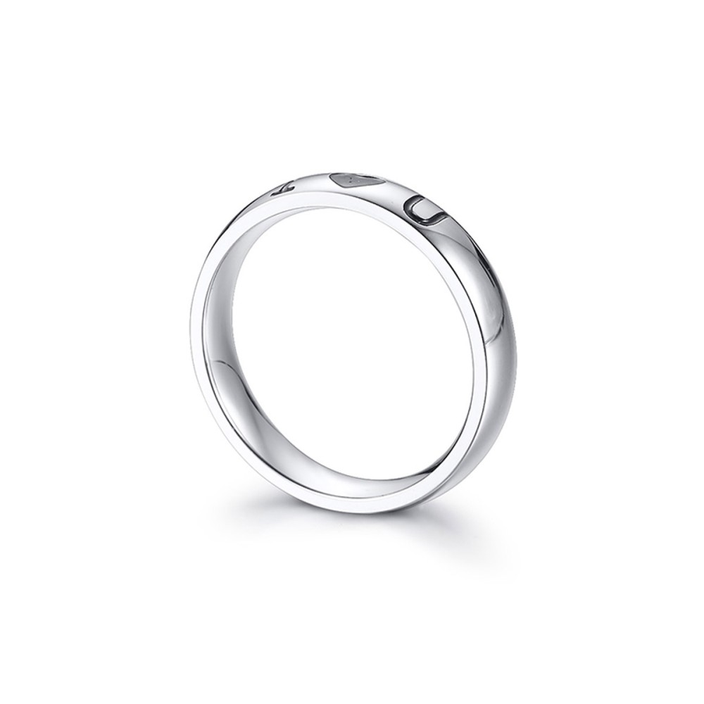 Anello Acciaio Uomo Donna incisione I...