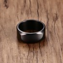 Crushed Band Stainless Steel Men's Women's Ring