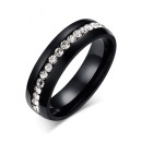 anello nero donna zirconi