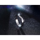 Anello Acciaio Solitario Donna Semplice Zircone