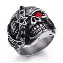 Steel skull ring for men and women