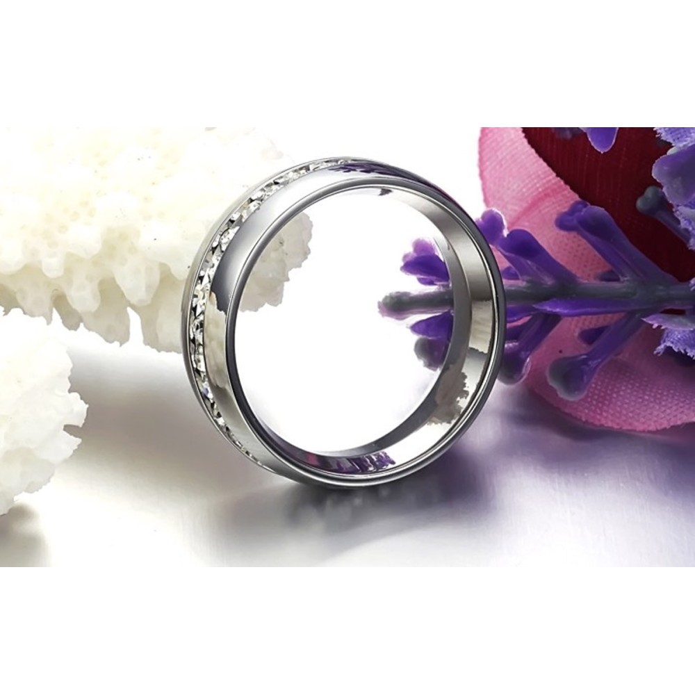 Anello Acciaio Uomo Donna con corona...