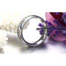 Anello Acciaio Uomo Donna con corona di brillanti