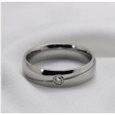 Anello Solitario Argento