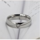 Steel Ring for Men and Women with Set Zirconia