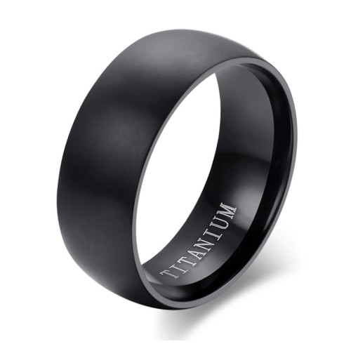 Satin Band Ring Unisex 8 mm...