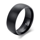 Satin Band Ring Unisex 8 mm with engraving