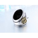 Anello Acciaio Uomo Pilota Route 66 Harley