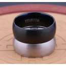 Satin finish ring unisex 8mm silver band