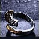 Anello Acciaio Uomo Donna Spada Katana Samurai