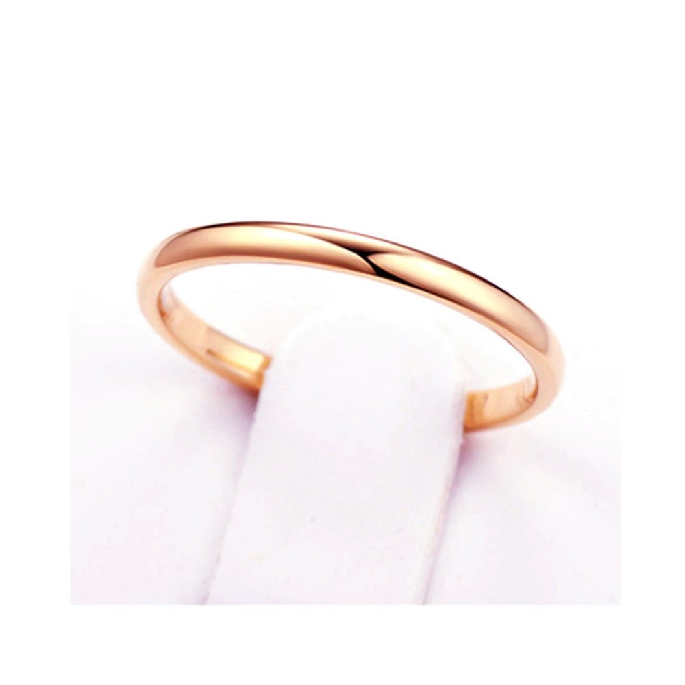 Anello fermanello Acciaio Sottile Oro...