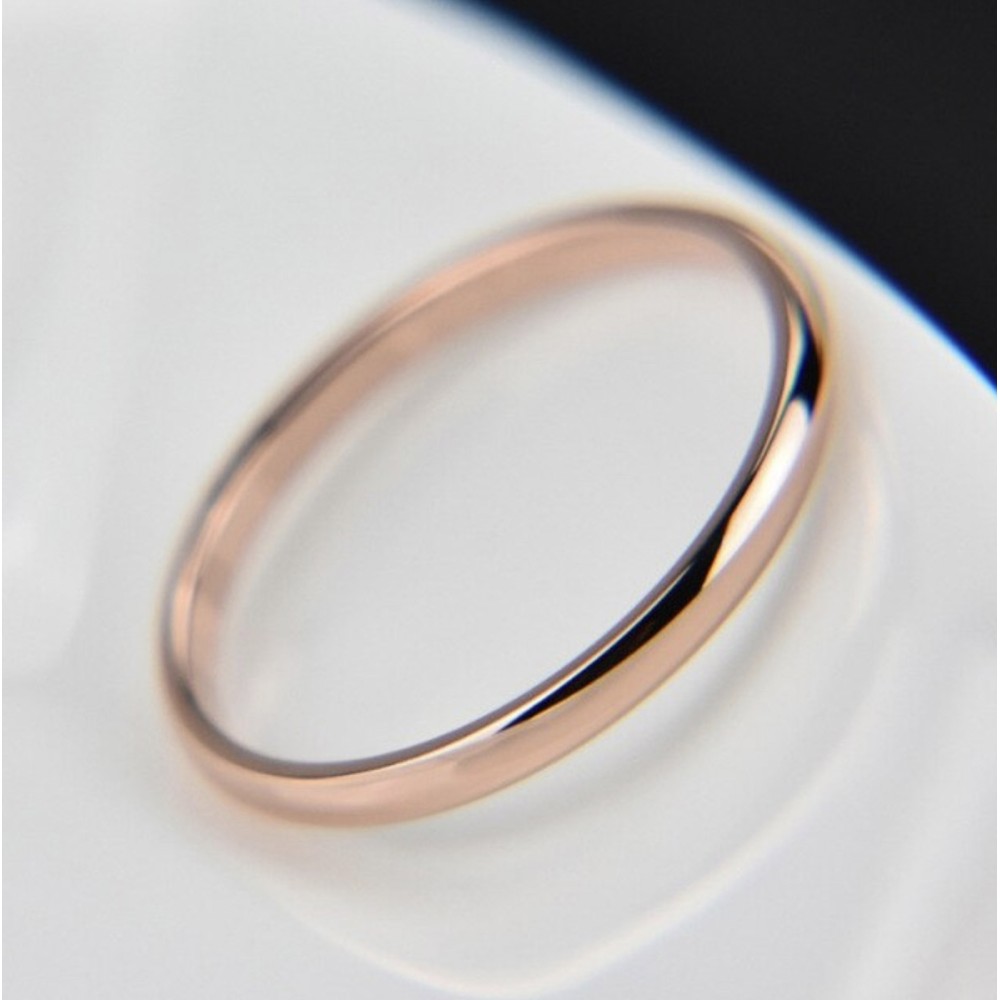 Anello fermanello Acciaio Sottile Oro...