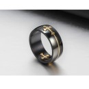 Cross Stainless Steel Band Ring for Men and Women