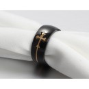 Anello a Fascia Uomo Donna Croce in Acciaio inox